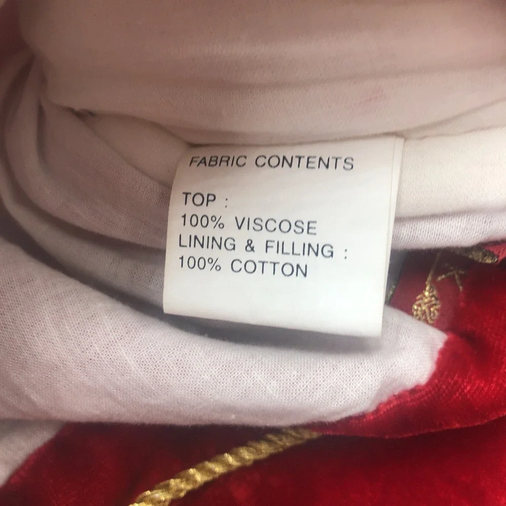 Christmas Stocking‎ Aldik Made In India Top 100% Viscose Lining Filling 100% Cot